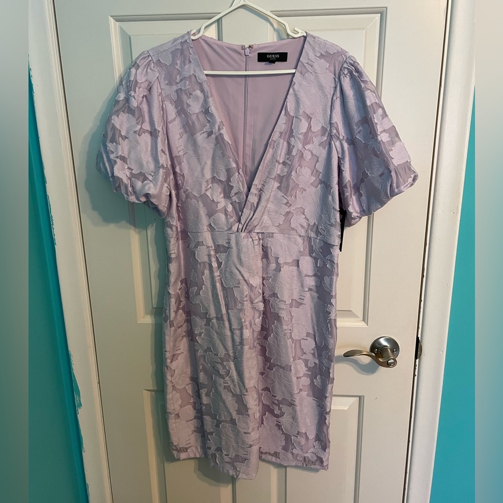 BNWT Lilac Puff Sleeve Mini Dress